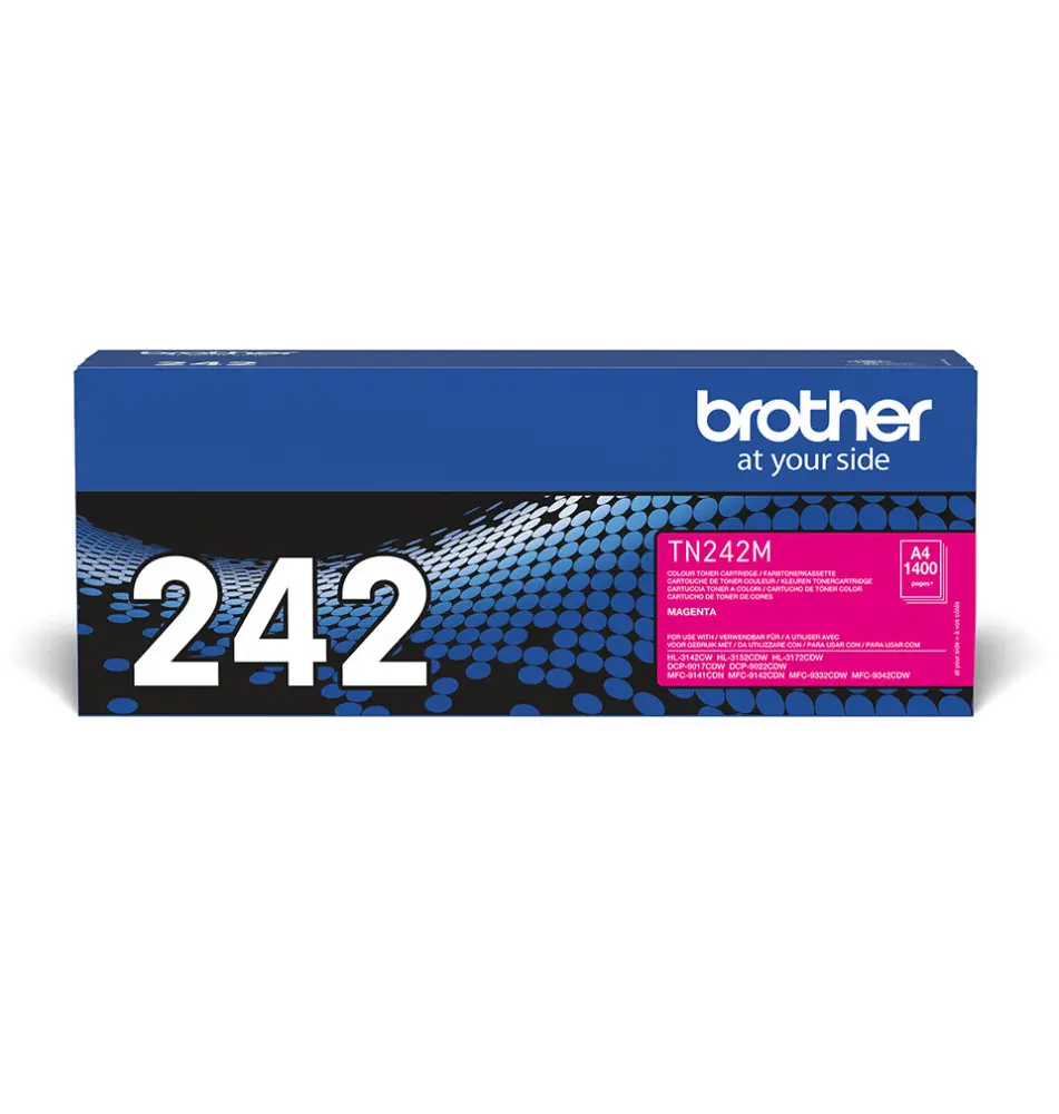 Toner BROTHER TN-242M (Laser - 1400 páginas - Magenta)