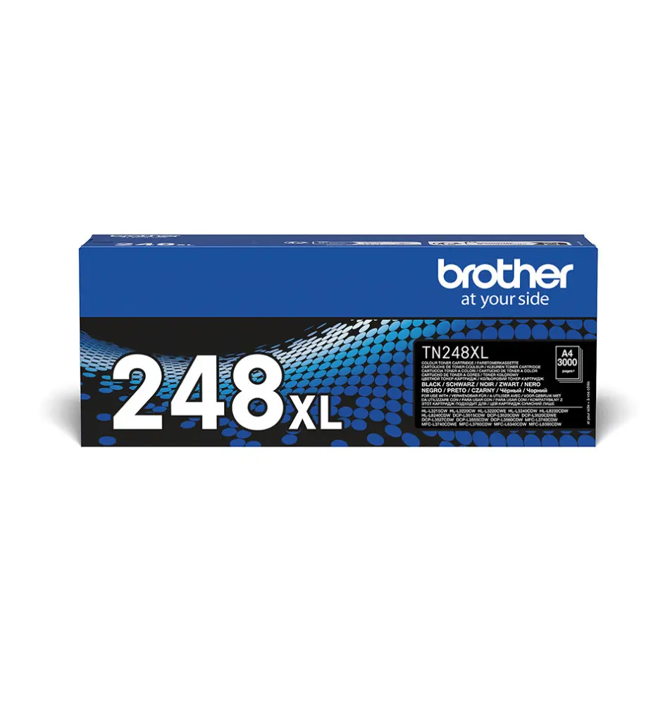 Toner BROTHER TN-248XLBK (Laser - 3000 páginas - Preto)
