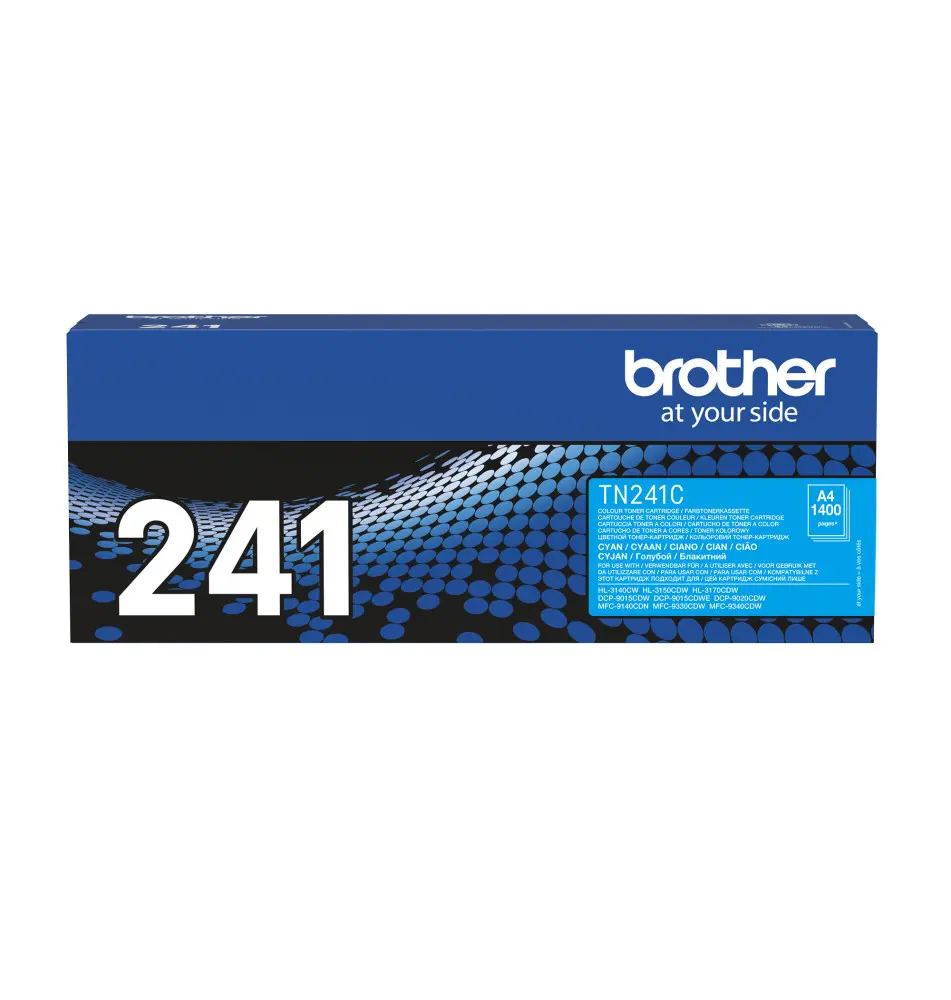 Toner BROTHER TN-241C (Laser - 1400 páginas - Ciano)