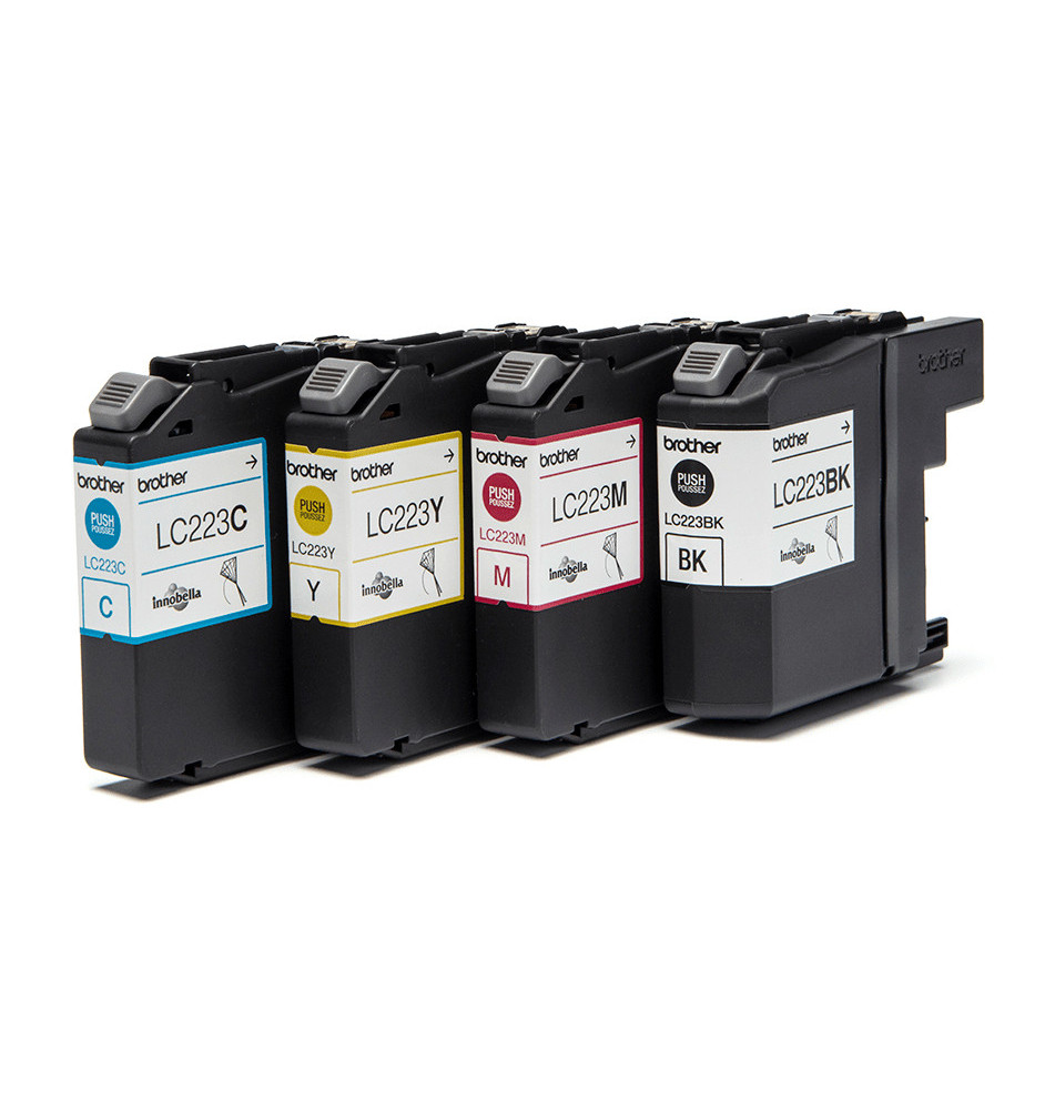 Tinteiro BROTHER LC223 (550 páginas Preto - 550 páginas Cor - Preto Ciano Magenta Amarelo)