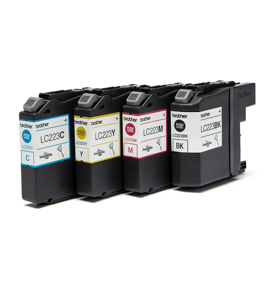 Tinteiro BROTHER LC223 (550 páginas Preto - 550 páginas Cor - Preto Ciano Magenta Amarelo)