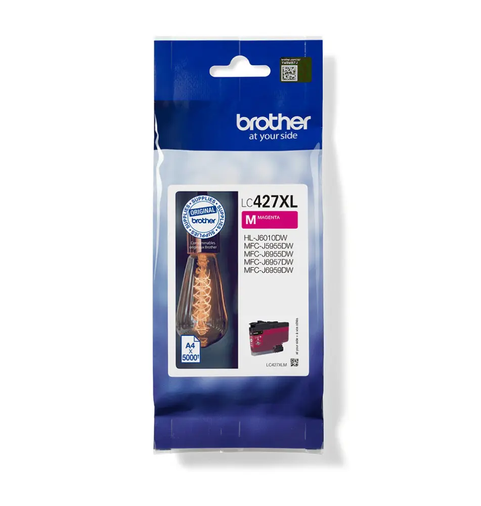 Tinteiro BROTHER LC427XL (62ml - 5000 páginas - Magenta)