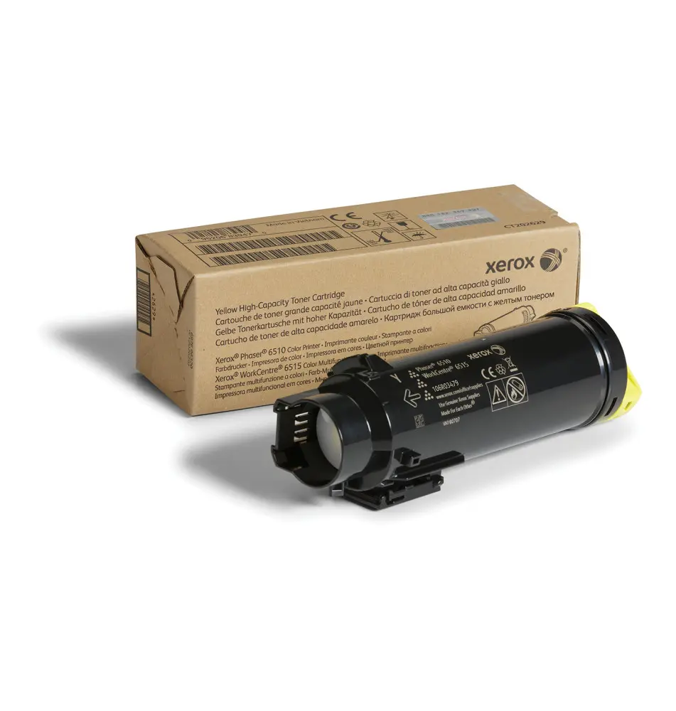 Toner XEROX PHASER 6510 (Laser - 2400 páginas - Amarelo)