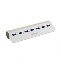 Hub de Interface USB COOLBOX (7 Portas - 5000 Mbit s - Alumínio)
