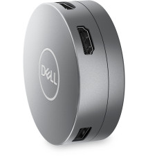 Docking Station DELL DA305 (6 Portas - DisplayPort USB-C HDMI USB-A Ethernet - Prateado)