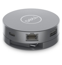 Docking Station DELL DA305 (6 Portas - DisplayPort USB-C HDMI USB-A Ethernet - Prateado)