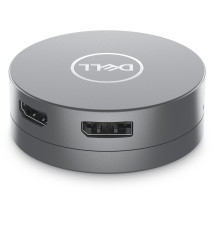 Docking Station DELL DA305 (6 Portas - DisplayPort USB-C HDMI USB-A Ethernet - Prateado)