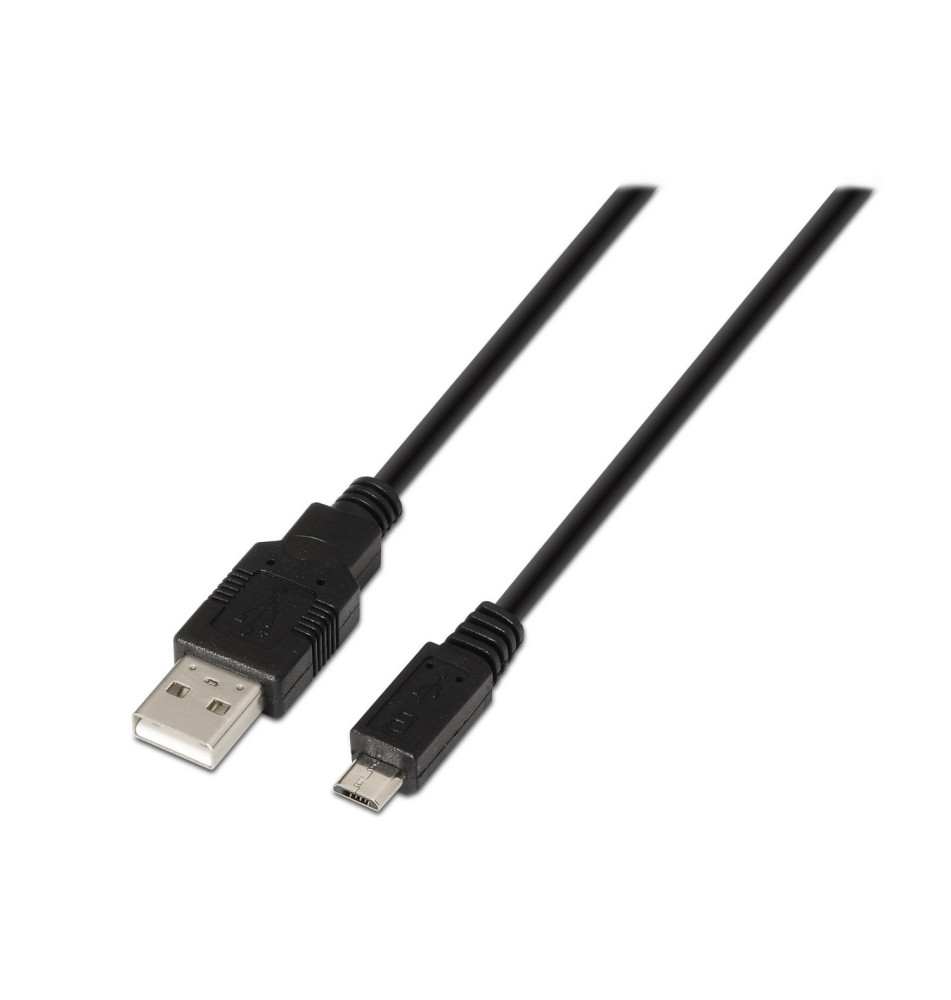 Cabo USB AISENS (USB-Micro-USB - 3m - Preto)