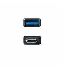 Adaptador União NANOCABLE (USB-C Macho - USB Fêmea - Preto)