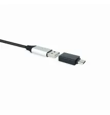 Adaptador União NANOCABLE (USB-C Macho - USB Fêmea - Preto)