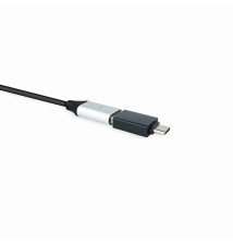 Adaptador União NANOCABLE (USB-C Macho - USB Fêmea - Preto)