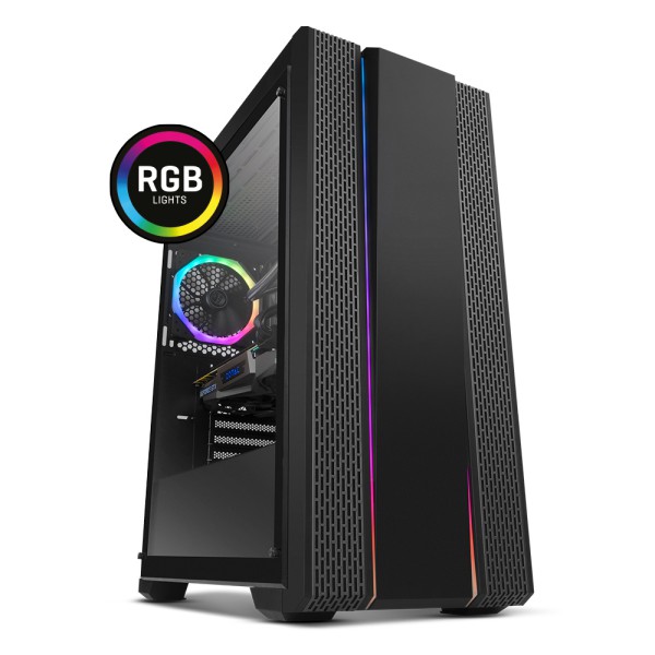 Caixa ATX Nox Hummer Fusion RGB com Janela Preta
