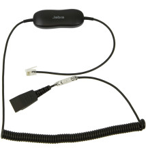 Cabo para Headset JABRA GN1216 (QD RJ-9 - Macho Macho - Preto)