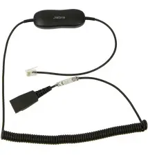 Cabo para Headset JABRA GN1216 (QD RJ-9 - Macho Macho - Preto)