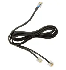 Cabo para Auricular JABRA DHSG (Macho Macho - 1,2m - Preto)