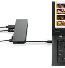 Dock Station LENOVO 4X90S92381 (VGA USB RJ-45 HDMI USB-C - 5Gbit s - Cinzento)