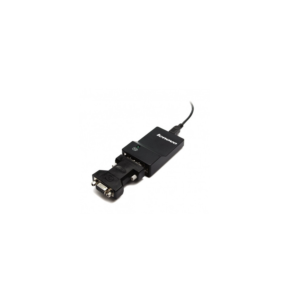 Adaptador para Monitor LENOVO (USB DVI VGA - Macho Fêmea - Preto)