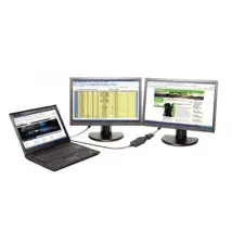 Adaptador para Monitor LENOVO (USB DVI VGA - Macho Fêmea - Preto)