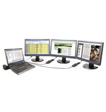 Adaptador para Monitor LENOVO (USB DVI VGA - Macho Fêmea - Preto)