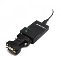 Adaptador para Monitor LENOVO (USB DVI VGA - Macho Fêmea - Preto)