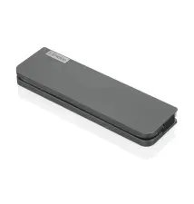 Mini Docking Station LENOVO (USB HDMI VGA RJ-45 3,5mm USB-C - 65W - Cinzento)