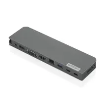 Mini Docking Station LENOVO (USB HDMI VGA RJ-45 3,5mm USB-C - 65W - Cinzento)