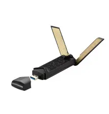 Adaptador de Rede ASUS USB-AX56 (USB Wi-Fi - 1775Mbit s - Preto Dourado)