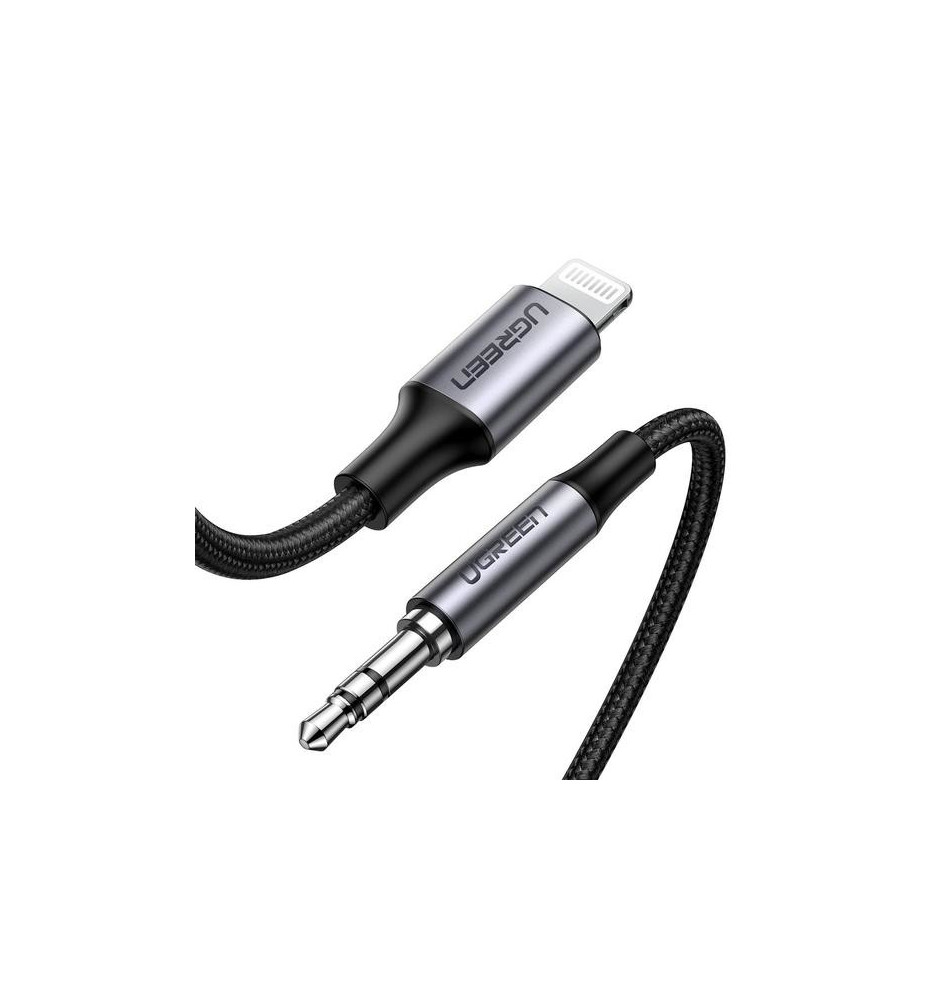 Adaptador UGREEN UG70509 (Lightning 3,5mm - 1m - Preto)