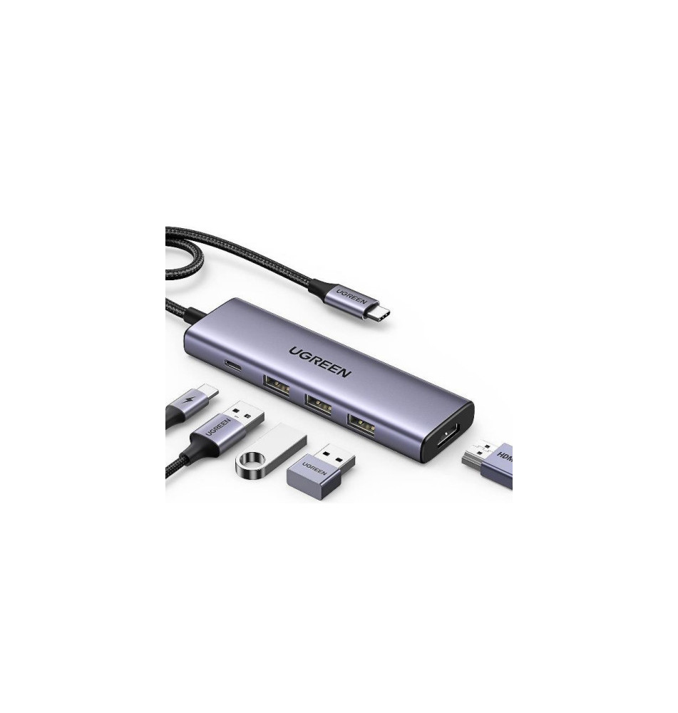 Docking Station UGREEN UG15596 (USB-A USB-C RJ-45 SD HDMI - 100W - 5Gbit s)