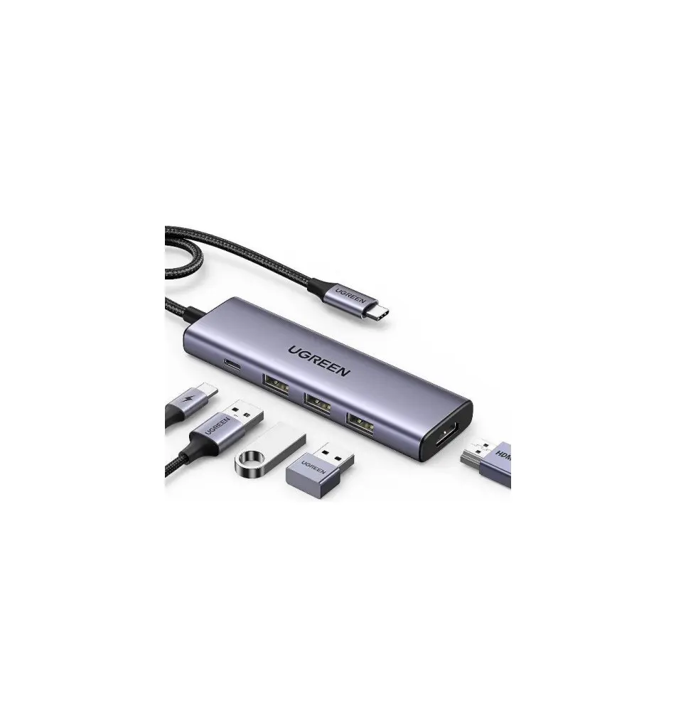 Docking Station UGREEN UG15596 (USB-A USB-C RJ-45 SD HDMI - 100W - 5Gbit s)