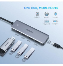 Docking Station UGREEN UG70336 (USB-A USB-C - 5000 Mbit s - Cinzento)