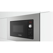 Bosch Serie 2 BEL623MS3 microondas Aço inoxidável Micro-ondas grill Embutido 20 l 800 W