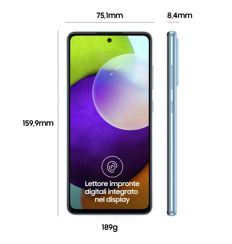 Smartphone SAMSUNG Galaxy A52 4G (6GB 128GB - 6,5'' - Azul)