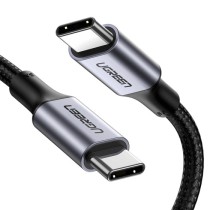 Ugreen 70427 cabo USB USB 2.0 1 m USB C Preto, Prateado