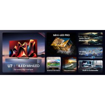 Hisense 65U7NQ TV 165,1 cm (65") 4K Ultra HD Smart TV Wi-Fi Preto 1500 cd m²