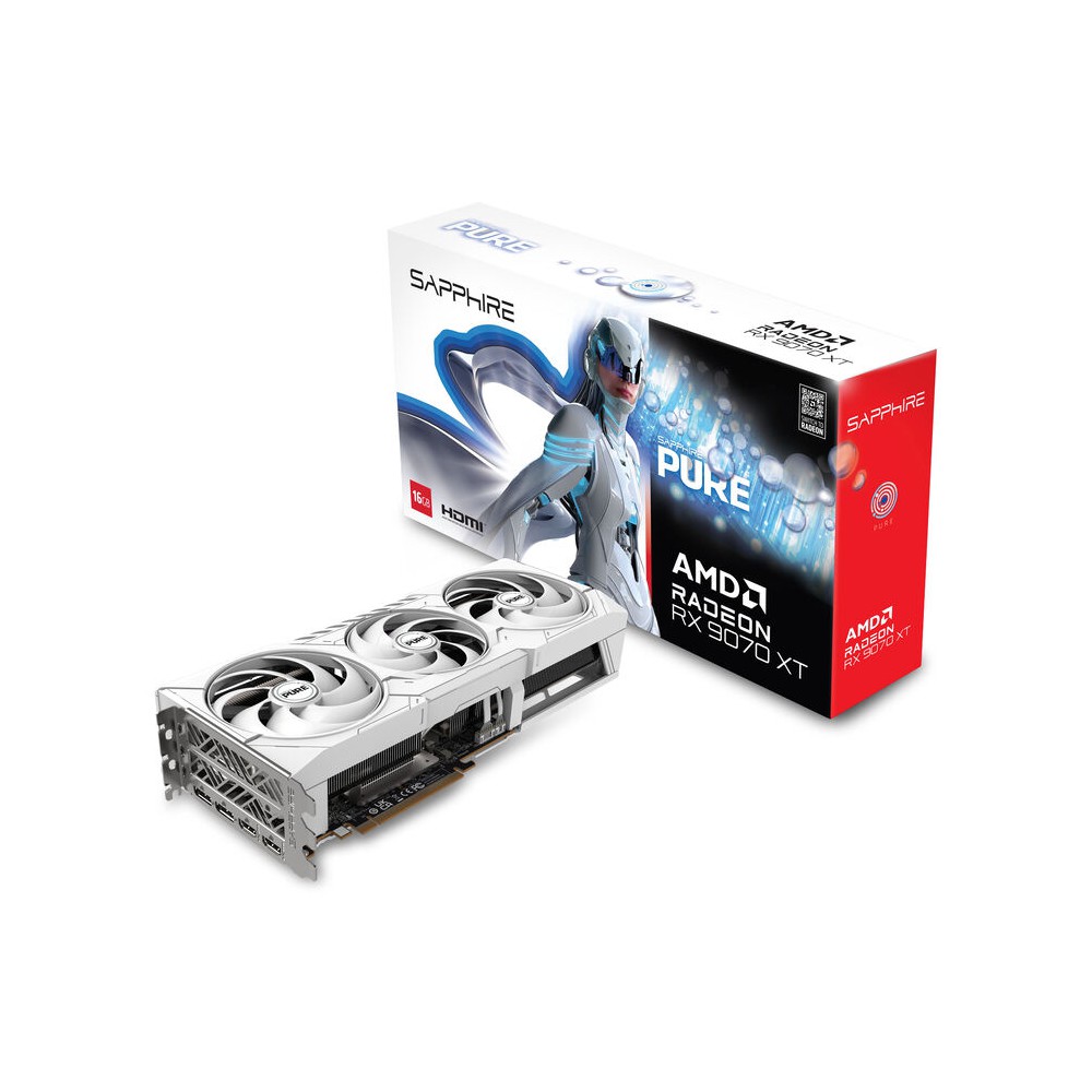 Placa Gráfica Sapphire Pure Radeon RX 9070 XT 16GB