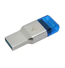 Leitor de Cartões KINGSTON TECHNOLOGY MobileLite Duo 3C (USB-A C - MicroSD - Prateado)