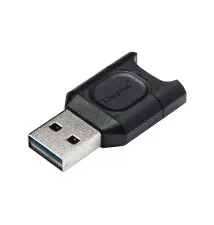 Leitor de Cartões KINGSTON TECHNOLOGY MobileLite Plus (USB-A - MicroSD - Preto)