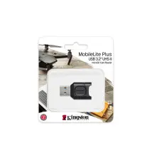Leitor de Cartões KINGSTON TECHNOLOGY MobileLite Plus (USB-A - MicroSD - Preto)