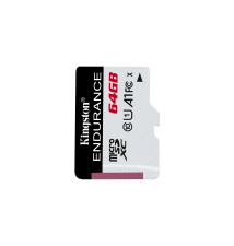Cartão de Memória MicroSD KINGSTON TECHNOLOGY High Endurance (64GB - Classe 10 - 95MB s)
