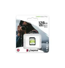 Cartão de Memória SD KINGSTON TECHNOLOGY Canvas Select Plus (128GB - Classe 10 - 100MB s)