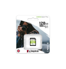 Cartão de Memória SD KINGSTON TECHNOLOGY Canvas Select Plus (128GB - Classe 10 - 100MB s)