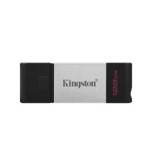 Pen Drive KINGSTON TECHNOLOGY DataTraveler 80 (128GB - USB-C - Prateado)