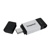 Pen Drive KINGSTON TECHNOLOGY DataTraveler 80 (64GB - 200MB s - Preto)