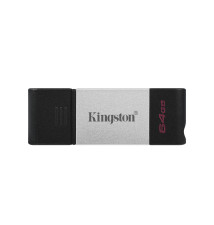 Pen Drive KINGSTON TECHNOLOGY DataTraveler 80 (64GB - 200MB s - Preto)