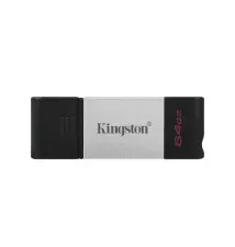Pen Drive KINGSTON TECHNOLOGY DataTraveler 80 (64GB - 200MB s - Preto)