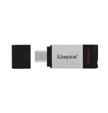 Pen Drive KINGSTON TECHNOLOGY DataTraveler 80 (64GB - 200MB s - Preto)