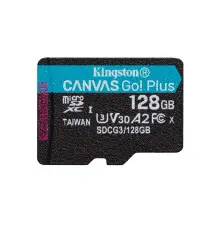 Cartão de Memória Micro SD KINGSTON TECHNOLOGY Canvas Go! (128GB - Classe 10 - 170MB s)