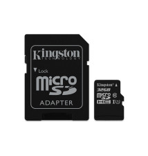 Cartão de Memória MicroSD KINGSTON TECHNOLOGY (32GB - Classe 10 - 45MB s)