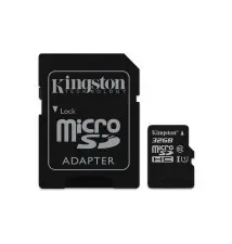 Cartão de Memória MicroSD KINGSTON TECHNOLOGY (32GB - Classe 10 - 45MB s)